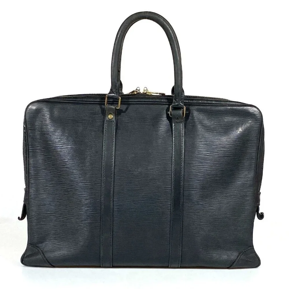 00450182# Louis Vuitton Business Bag Black Epi Noir - Picture 4 of 12